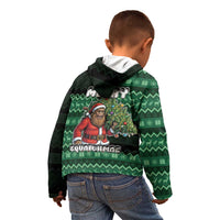 Bigfoot Christmas Kid Hoodie Squatching Through The Snow - Wonder Print Shop