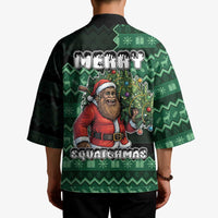 Bigfoot Christmas Kimono Squatching Through The Snow - Wonder Print Shop