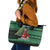 Bigfoot Christmas Leather Tote Bag Squatching Through The Snow - Wonder Print Shop