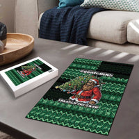 Bigfoot Christmas Puzzle Squatching Through The Snow - Wonder Print Shop