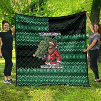 Bigfoot Christmas Quilt Squatching Through The Snow - Wonder Print Shop