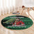 Bigfoot Christmas Round Carpet Squatching Through The Snow - Wonder Print Shop