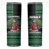 Bigfoot Christmas Skinny Tumbler Squatching Through The Snow - Wonder Print Shop