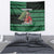 Bigfoot Christmas Tapestry Squatching Through The Snow - Wonder Print Shop