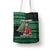 Bigfoot Christmas Tote Bag Squatching Through The Snow - Wonder Print Shop
