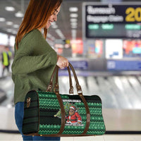 Bigfoot Christmas Travel Bag Squatching Through The Snow - Wonder Print Shop