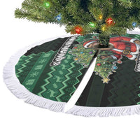 Bigfoot Christmas Tree Skirt Squatching Through The Snow - Wonder Print Shop