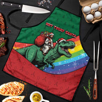 T Rex And Jesus Christmas Apron Not Today Santa - Wonder Print Shop