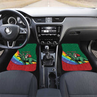 T Rex And Jesus Christmas Car Mats Not Today Santa - Wonder Print Shop