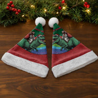 T Rex And Jesus Christmas Santa Hat Not Today Santa - Wonder Print Shop