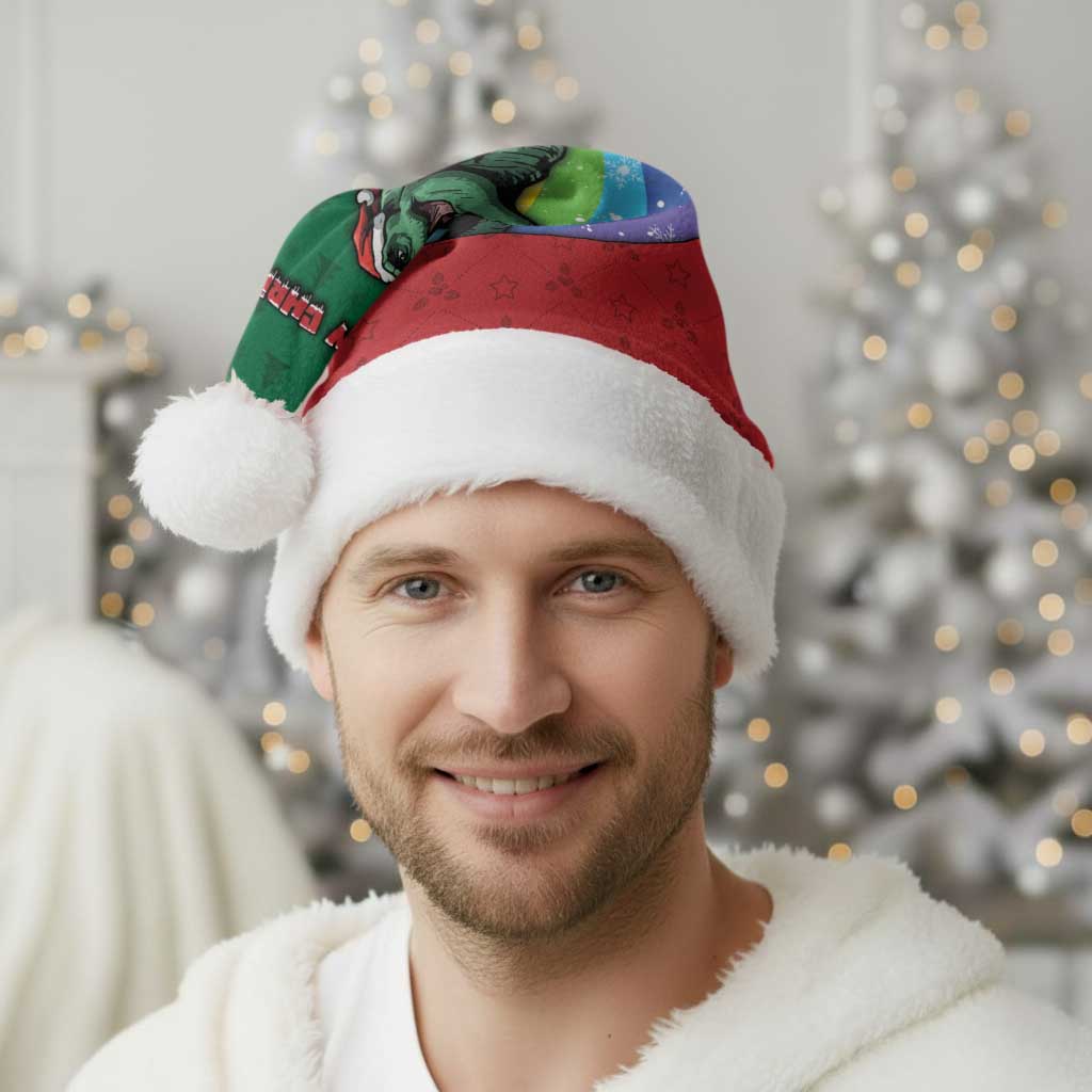 T Rex And Jesus Christmas Santa Hat Not Today Santa - Wonder Print Shop