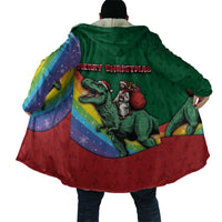 T Rex And Jesus Christmas Cloak Not Today Santa - Wonder Print Shop