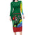 T Rex And Jesus Christmas Family Matching Long Sleeve Bodycon Dress and Hawaiian Shirt Not Today Santa - Wonder Print Shop