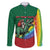 T Rex And Jesus Christmas Family Matching Off Shoulder Maxi Dress and Hawaiian Shirt Not Today Santa - Wonder Print Shop