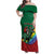 T Rex And Jesus Christmas Family Matching Off Shoulder Maxi Dress and Hawaiian Shirt Not Today Santa - Wonder Print Shop