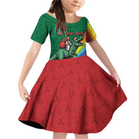T Rex And Jesus Christmas Family Matching Off Shoulder Short Dress and Hawaiian Shirt Not Today Santa - Wonder Print Shop