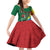 T Rex And Jesus Christmas Family Matching Off Shoulder Short Dress and Hawaiian Shirt Not Today Santa - Wonder Print Shop
