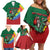 T Rex And Jesus Christmas Family Matching Off Shoulder Short Dress and Hawaiian Shirt Not Today Santa - Wonder Print Shop