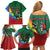 T Rex And Jesus Christmas Family Matching Off Shoulder Short Dress and Hawaiian Shirt Not Today Santa - Wonder Print Shop