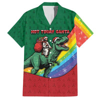 T Rex And Jesus Christmas Family Matching Off Shoulder Short Dress and Hawaiian Shirt Not Today Santa - Wonder Print Shop