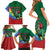 T Rex And Jesus Christmas Family Matching Short Sleeve Bodycon Dress and Hawaiian Shirt Not Today Santa - Wonder Print Shop
