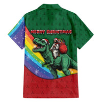 T Rex And Jesus Christmas Family Matching Tank Maxi Dress and Hawaiian Shirt Not Today Santa - Wonder Print Shop