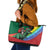 T Rex And Jesus Christmas Leather Tote Bag Not Today Santa - Wonder Print Shop