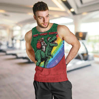 T Rex And Jesus Christmas Men Tank Top Not Today Santa - Wonder Print Shop
