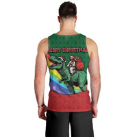 T Rex And Jesus Christmas Men Tank Top Not Today Santa - Wonder Print Shop