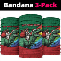 T Rex And Jesus Christmas Neck Gaiter Not Today Santa - Wonder Print Shop