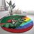 T Rex And Jesus Christmas Round Carpet Not Today Santa - Wonder Print Shop