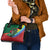 T Rex And Jesus Christmas Shoulder Handbag Not Today Santa - Wonder Print Shop