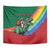 T Rex And Jesus Christmas Tapestry Not Today Santa - Wonder Print Shop