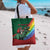 T Rex And Jesus Christmas Tote Bag Not Today Santa - Wonder Print Shop