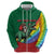 T Rex And Jesus Christmas Zip Hoodie Not Today Santa - Wonder Print Shop