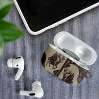 Western Yoke AirPods Case Skeleton Cowboy Santa On A Reindeer - Wonder Print Shop