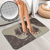 Western Yoke Bathroom Set Skeleton Cowboy Santa On A Reindeer - Wonder Print Shop