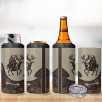 Western Yoke 4 in 1 Can Cooler Tumbler Skeleton Cowboy Santa On A Reindeer - Wonder Print Shop