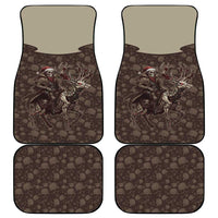 Western Yoke Car Mats Skeleton Cowboy Santa On A Reindeer - Wonder Print Shop