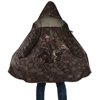 Western Yoke Cloak Skeleton Cowboy Santa On A Reindeer - Wonder Print Shop