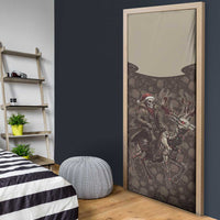 Western Yoke Door Cover Skeleton Cowboy Santa On A Reindeer - Wonder Print Shop