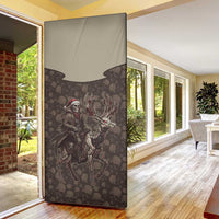 Western Yoke Door Cover Skeleton Cowboy Santa On A Reindeer - Wonder Print Shop