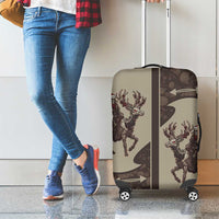 Western Yoke Luggage Cover Skeleton Cowboy Santa On A Reindeer - Wonder Print Shop
