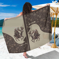 Western Yoke Sarong Skeleton Cowboy Santa On A Reindeer - Wonder Print Shop