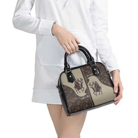 Western Yoke Shoulder Handbag Skeleton Cowboy Santa On A Reindeer - Wonder Print Shop