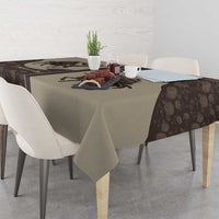 Western Yoke Tablecloth Skeleton Cowboy Santa On A Reindeer - Wonder Print Shop