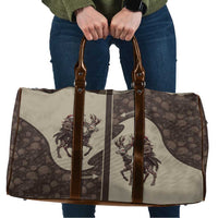 Western Yoke Travel Bag Skeleton Cowboy Santa On A Reindeer - Wonder Print Shop