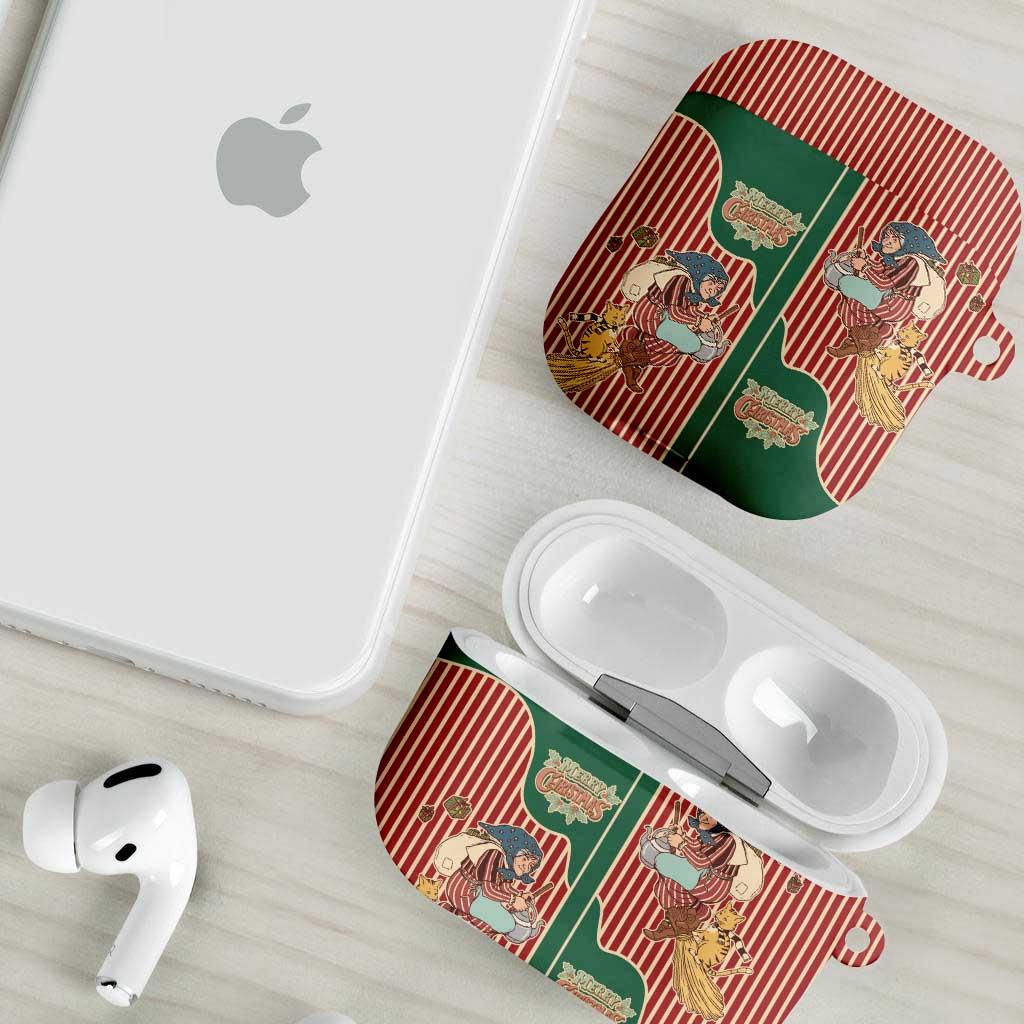 Western Yoke AirPods Case Befana Merry Christmas Retro Style - Wonder Print Shop