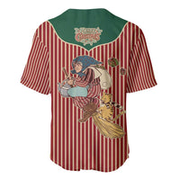 Western Yoke Baseball Jersey Befana Merry Christmas Retro Style - Wonder Print Shop