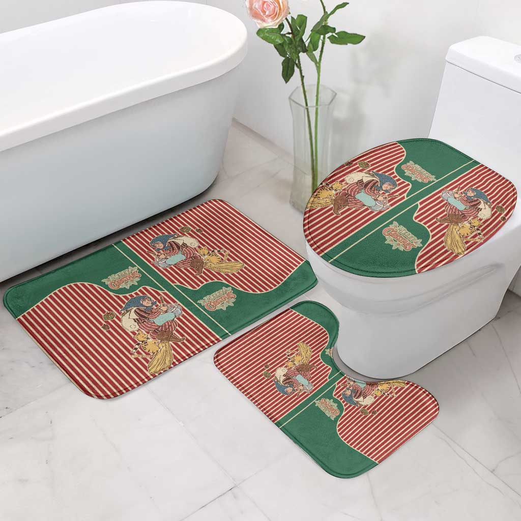 Western Yoke Bathroom Set Befana Merry Christmas Retro Style - Wonder Print Shop
